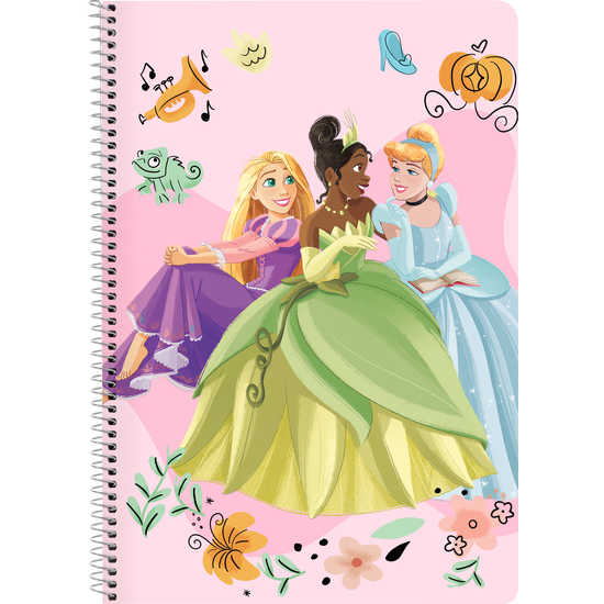 Libreta Folio 80 H. Tapas Duras Princesas Disney Magical