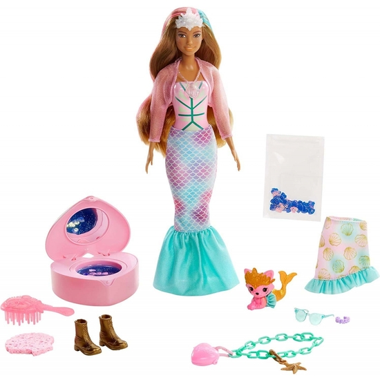 Barbie Muñeca Reveal Sirena 25 Sorpresas