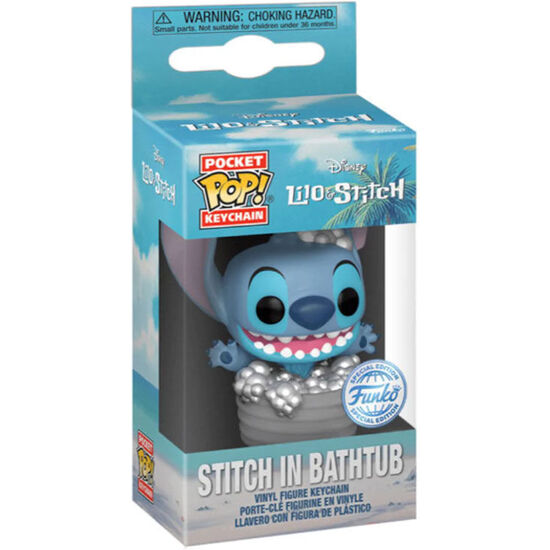 Llavero Pocket Pop Disney Stitch In Bathtub Exclusive