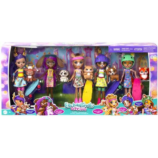 Pack 5 Enchantimals City Tails