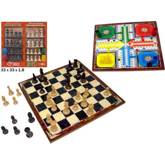 Parchis-ajedrez-damas C/accesorios