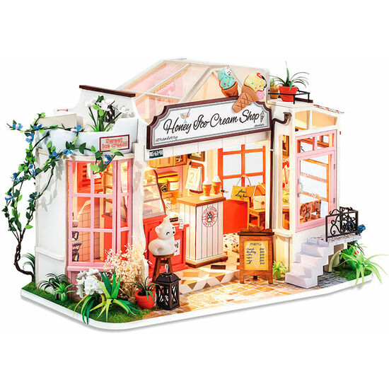 Puzzle 3d Casa Miniatura Honey Ice-cream Shop