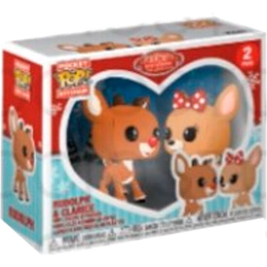 Blister Llaveros Pocket Pop Disney Rudolph - Rudolph & Clarice