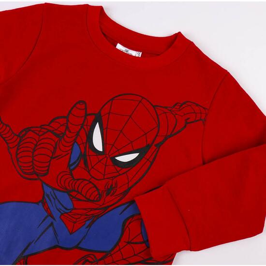 CHANDAL COTTON BRUSHED SPIDERMAN RED