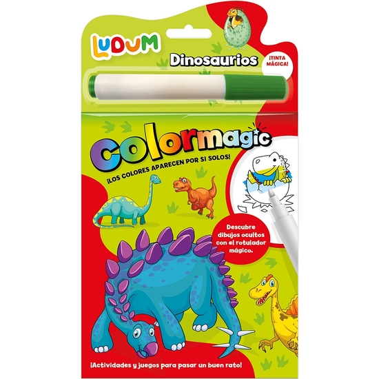 Set Dibujo Colormagic Tinta Mágica Dinosaurios