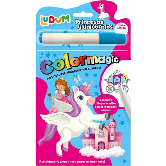 Set Dibujo Colormagic Tinta Mágica Unicornios Y Princesas