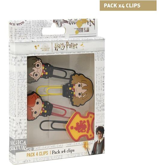 Clips Pack X4 Harry Potter Multicolor