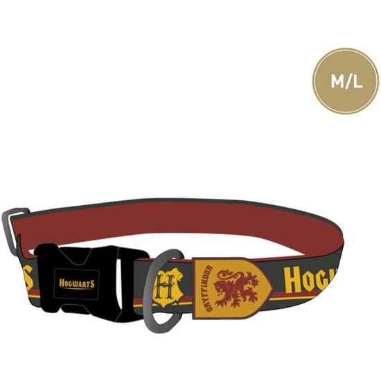 Collar Premium Para Perros M/l Harry Potter Gryffindor