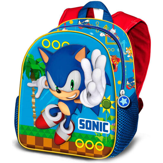 Mochila 3d Faster Sonic The Hedgehog 31cm