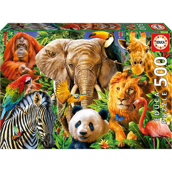 Puzzle 500 Piezas. Animales Salvajes