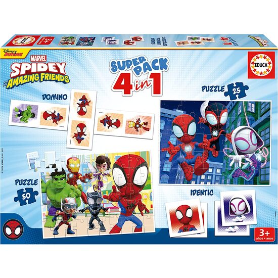 Superpack 4 En 1 Spidey - Puzzle