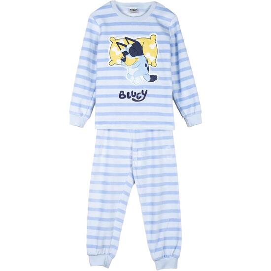 Pijama Largo Velour Cotton Bluey