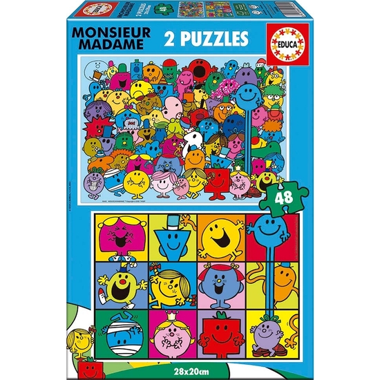 Monsieur Madame Puzzle Doble 2x48 Piezas