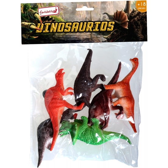 Bolsa 6 Dinosaurios De 11 Cm