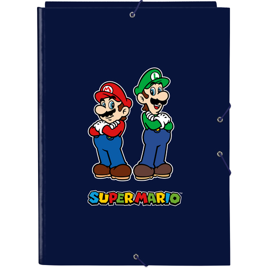 Carpeta Folio 3 Solapas Super Mario