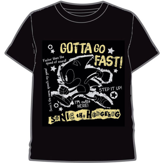 Camiseta Go Fast Sonic The Hedgehog Adulto
