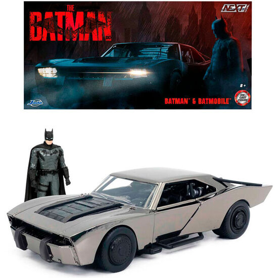 Vehiculo Batmobile + Figura Batman Metal Batman Dc Comics 1:24