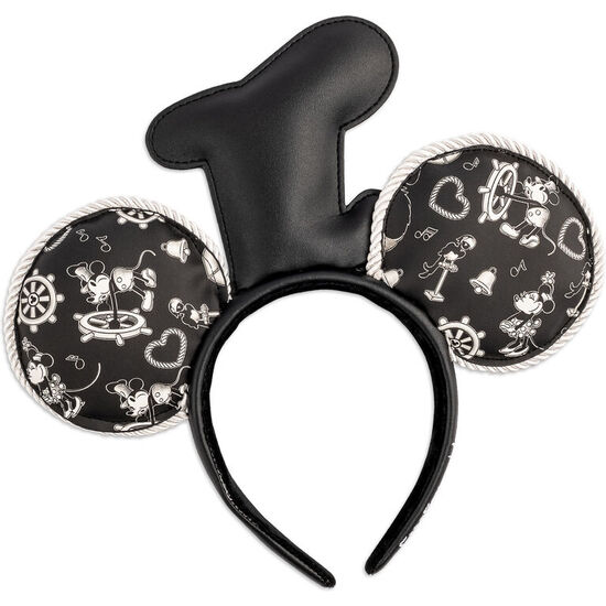 DIADEMA OREJAS STEAMBOAT WILLIE MICKEY MOUSE DISNEY LOUNGEFLY