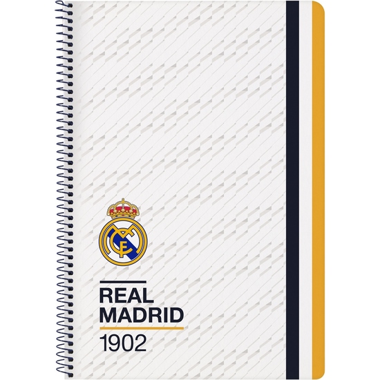 Libreta Folio 80 H. Tapas Duras Real Madrid 1ª Equip. 23/24