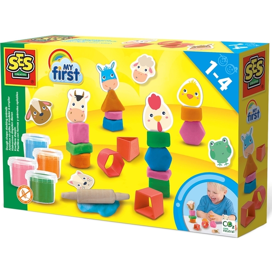 SES MY FIRST SET PASTA BLANDA APILABLE CON ANIMALES