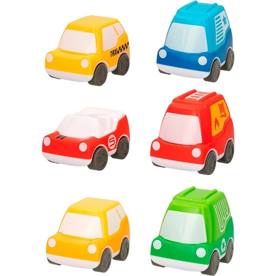 PACK 6 COCHES PREESCOLAR MOTOR TOWN