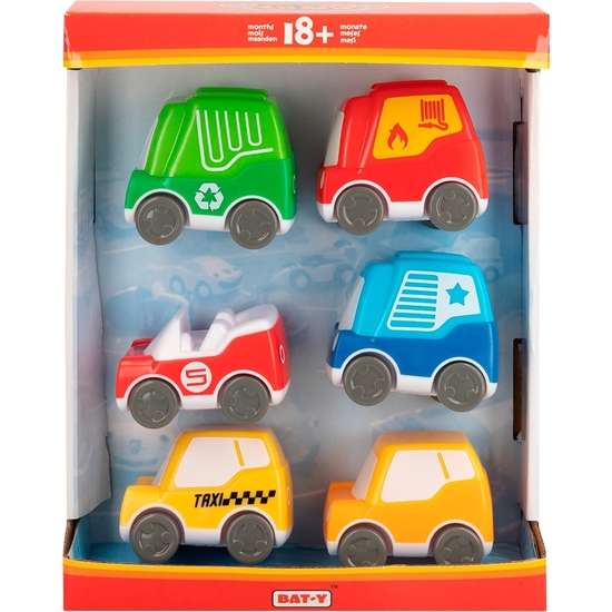 PACK 6 COCHES PREESCOLAR MOTOR TOWN