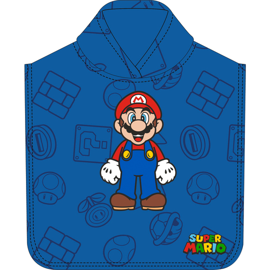 Poncho De Microfibra Super Mario