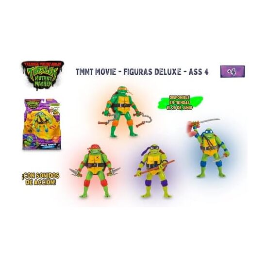 Figura Deluxe Tortugas Ninja Tmnt