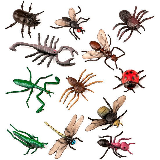 SET ANIMALES INSECTOS 12PZS