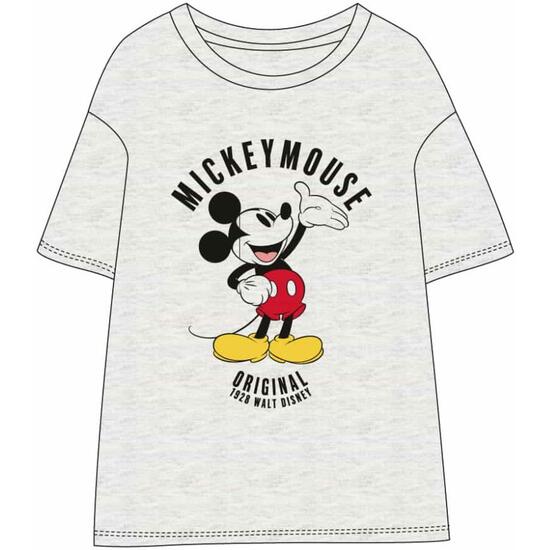 Camiseta Corta Single Jersey Mickey White