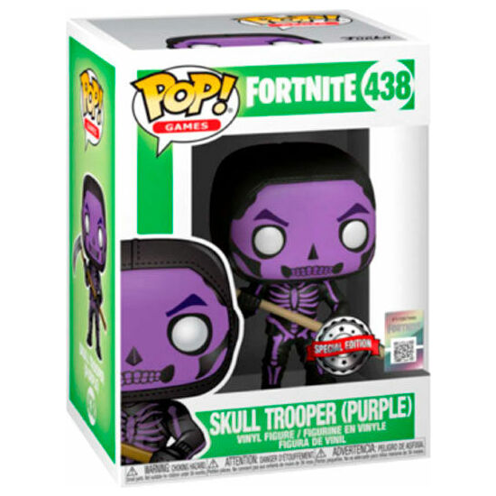 Figura Pop Fortnite Skull Trooper Purple Exclusive