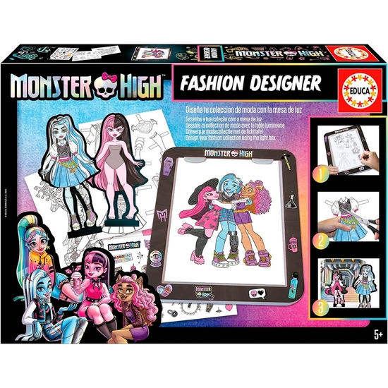 Monster High Crea Tus Diseños. Mesa Con Luz + 5 Años