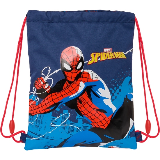 Saco Plano Junior Spider-man Neon