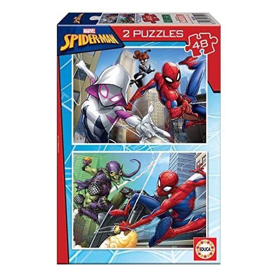 2 PUZZLES DE 48 PIEZAS SPIDER-MAN  HERO