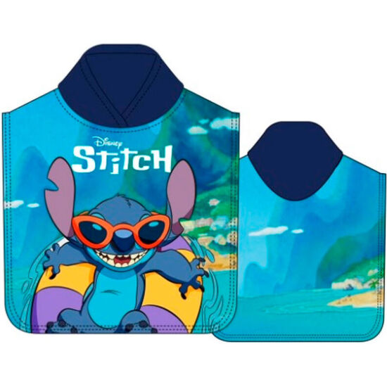 Poncho Toalla Stitch Disney Microfibra