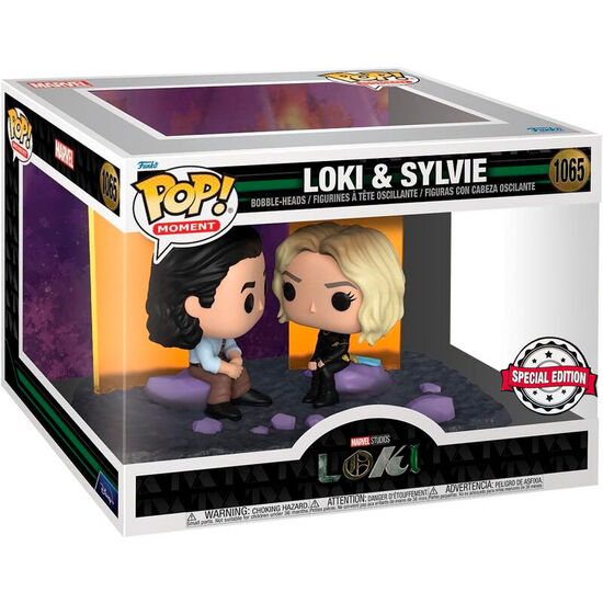 Figura Pop Moment Marvel Loki - Loki And Sylvie Exclusive