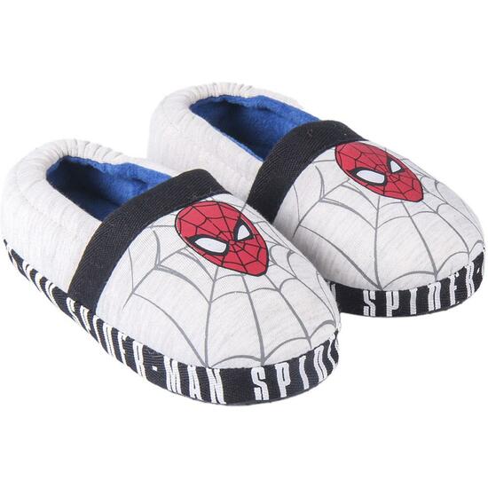 Zapatillas De Casa Francesita Spiderman Light Gray