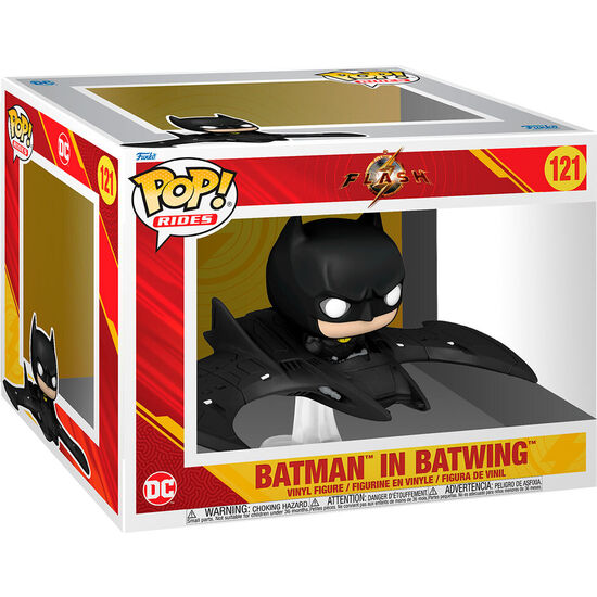 Figura Pop Ride Deluxe Dc Comics The Flash Batman In Batwing