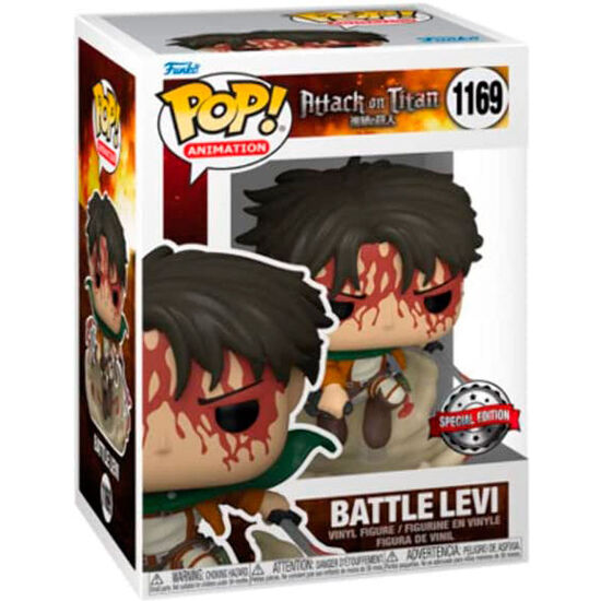 Figura Pop Attack On Titan Battle Levi Exclusive