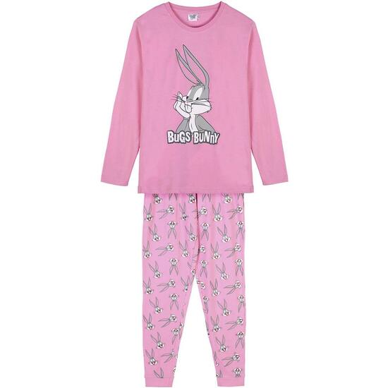 Pijama Largo Single Jersey Looney Tunes Pink