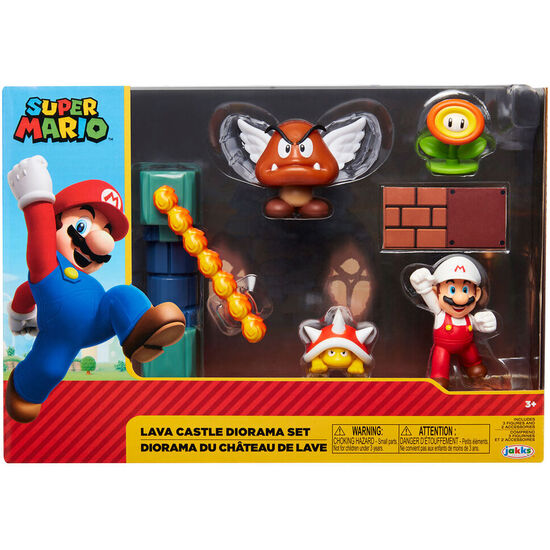 Blister Diorama Castillo De Lava Super Mario Nintendo