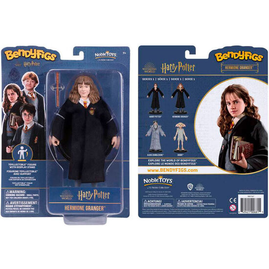 Figura Maleable Bendyfigs Hermione Con Varita Harry Potter 19cm