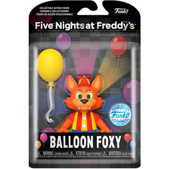 Figura Action Five Nights At Freddys Balloon Foxy Exclusive 12,5cm