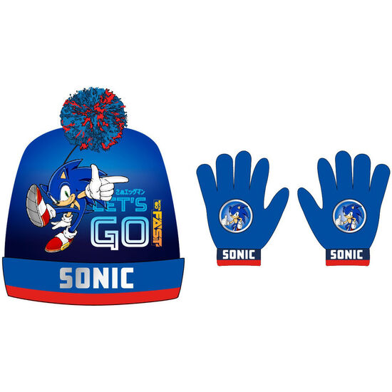 Set Gorro Y Guantes Sonic The Hedgehog