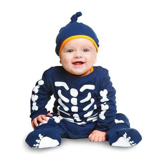 Disfraz Bebé Esqueleto Cotton Talla 0-6 Meses