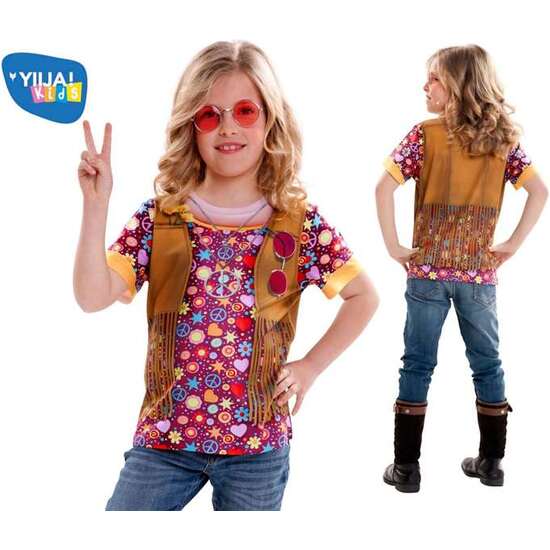 Camiseta Hippie Girl 8-10 Años