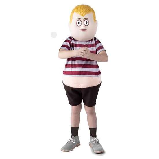 Disfraz Pugsley Addams 5-6 Años (pantalón, Camiseta Con Barriga Y Máscara)