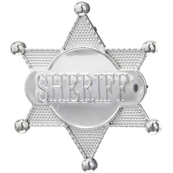 ESTRELLA DE SHERIFF PVC  8 CM