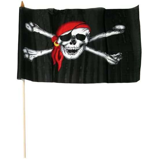 Bandera Pirata Pequeña 46 X 32 Cm