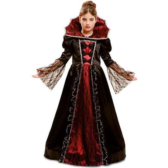 Disfraz Infantil Vampira De Luxe Talla 7-9 Años